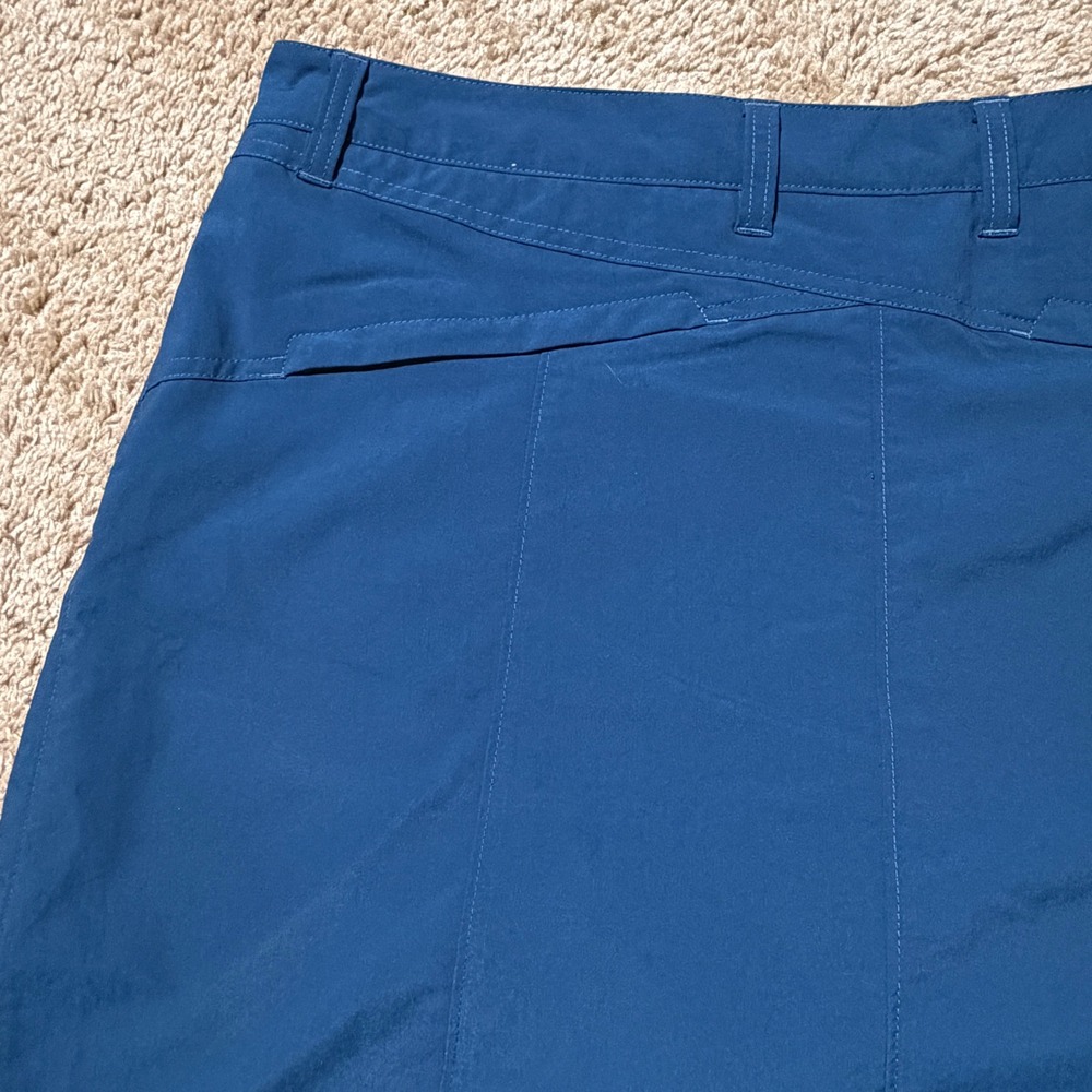 Patagonia Happy Hike‎ Skort Womens 14 Blue Hiking Active Skirt Built-in Shorts - Picture 5 of 8